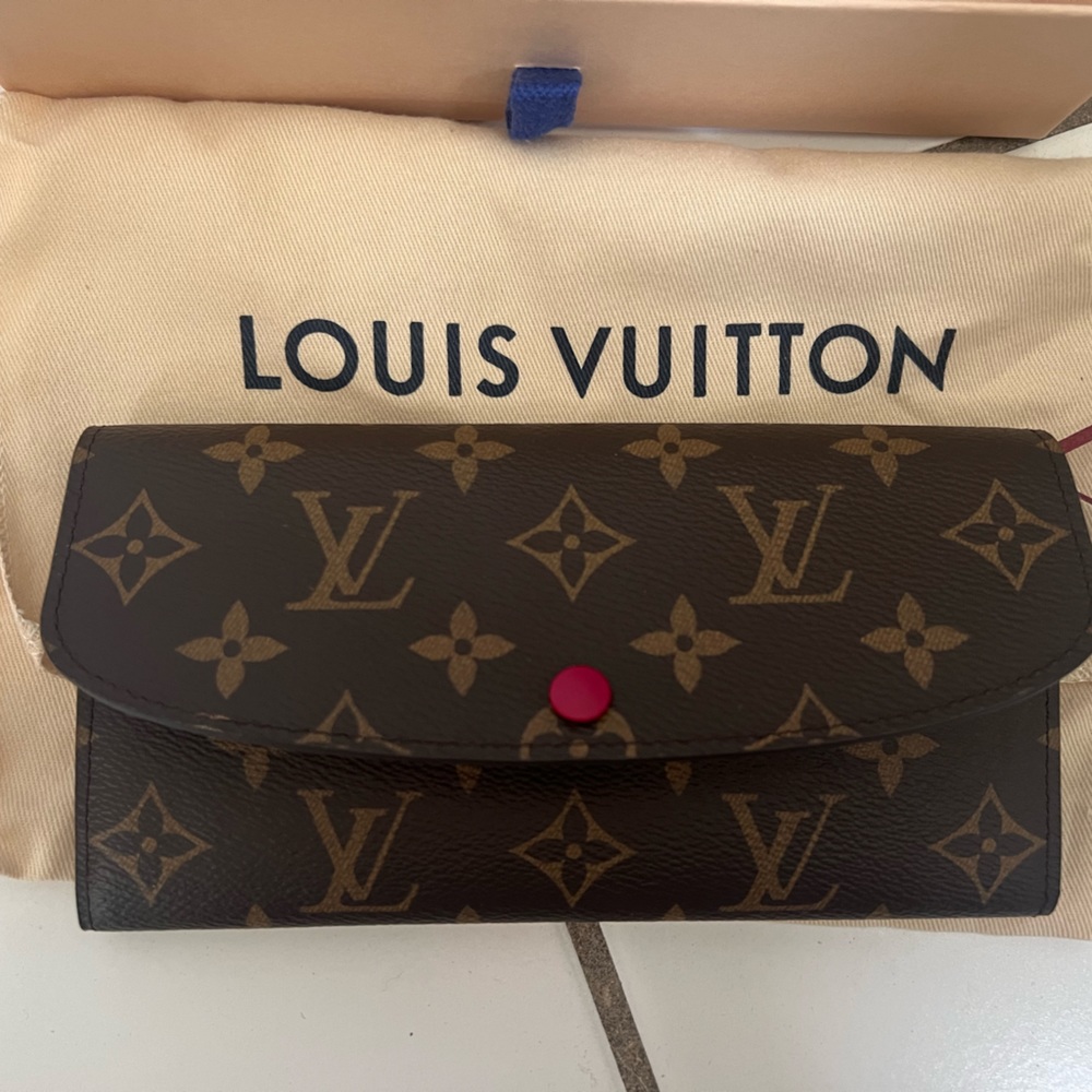 LOUIS VUITTON cloth wallet authentic 100 percent